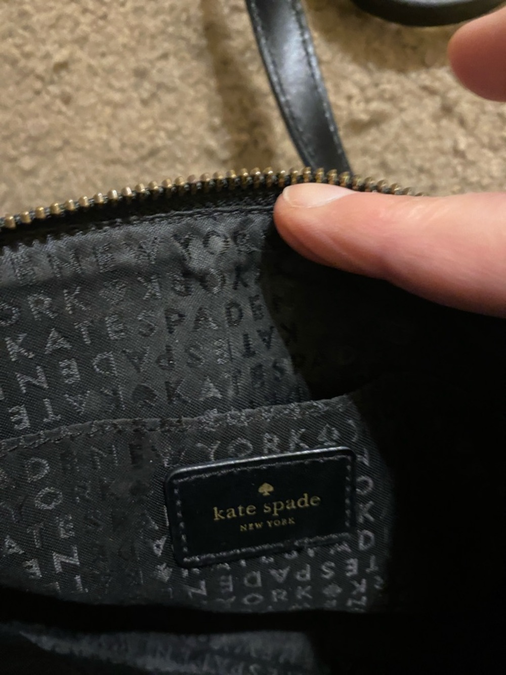 kate spade Black and Cream Polka Dot Crossbody - Picture 2 of 5